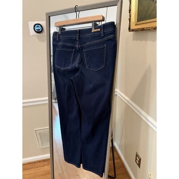 Soft Surroundings Supremely Soft Jeans High Rise Skinny Ankle Dark Wash Large - Picture 4 of 5